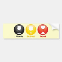 Icônes belges de bière autocollants pour voiture