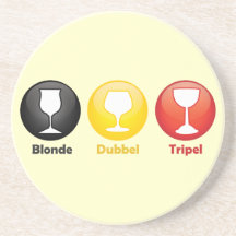 Icônes belges de bière dessous de verres