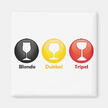 Icônes belges de bière magnets