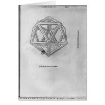Icosahedron, de 'De Divina Proportione' Carte De Vœux