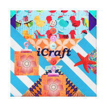iCraft Scrapbooking et cadeaux de métier de bouton Impressions Sur Toile