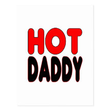 Idée drôle de cadeau de logo de papa chaud carte postale