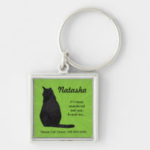 Identification de gardien d'animal familier porte-clefs