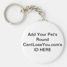 Identification vide ronde de CantLoseYou.com Porte-clé