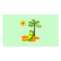 Iguane dans le désert modèle de carte de visite