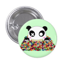 Ijimekko le panda - crânes de sucre pin's