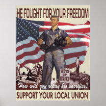 Il a lutté pour votre affiche de liberté