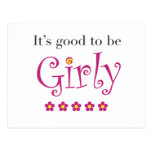 Il est bon d'être girly cartes postales
