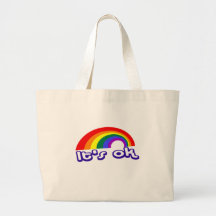 "Il est correct" avec l'arc-en-ciel Sacs Fourre-tout