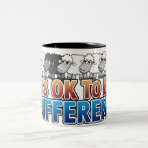 Il est CORRECT d'être MOUTON NOIR différent Tasse À Café
