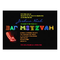 IL est ÉLECTRIQUE !  Invitation de Mitzvah de barr invitations
