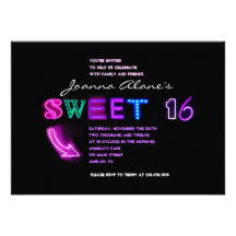 IL est ÉLECTRIQUE ! Invitation de sweet sixteen d'