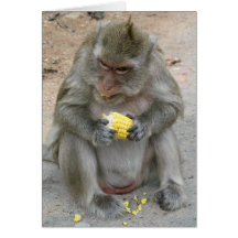 Il est le mien… singe thaïlandais cartes de vœux