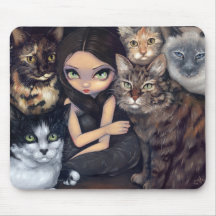 "Il est tout au sujet des chats" Mousepad Tapis De Souris