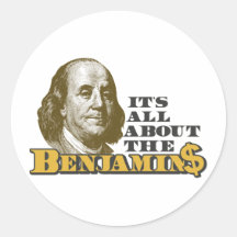 Il est tout au sujet du Benjamins Adhésifs Ronds