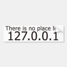 Il n'y a aucun endroit comme l'IP address à la mai Autocollant Pour Voiture