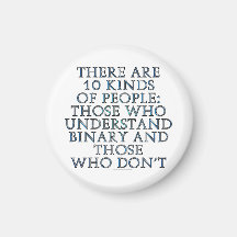 Il y a 10 genres de personnes… magnets