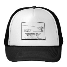 Il y a une jeune dame, dont le nez casquette