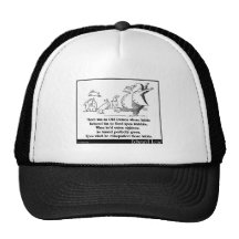 Il y avait une personne âgée dont les habitudes casquette de camionneur