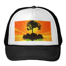Île de lever de soleil casquette