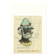 ÎLE DE PAUME QUEENSLAND, AUSTRALIE, MUNGINDI, PAUM MODÈLE DE CARTE DE VISITE