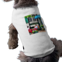 Île de Rhode - café Newport RI Tee-shirts Pour Chien