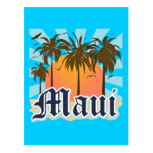 Île de souvenir de Maui Hawaï Cartes Postales