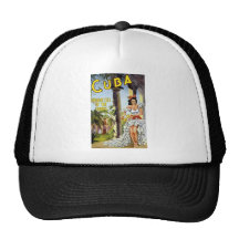 Île de vacances du Cuba des tropiques Casquettes