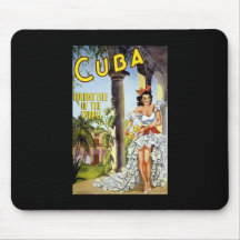 Île de vacances du Cuba des tropiques Tapis De Souris