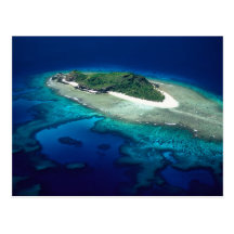 Île d'Eori, îles de Mamanuca, Fidji - antenne Carte Postale