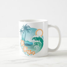 Île tropicale tasse