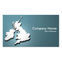 Îles britanniques 3d 012 cartes de visite professionnelles