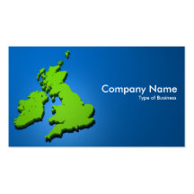 Îles britanniques 3d 02 cartes de visite personnelles