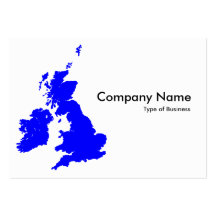 Îles britanniques - bleu cartes de visite personnelles