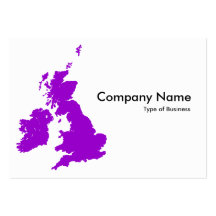 Îles britanniques - pourpre modèle de carte de visite