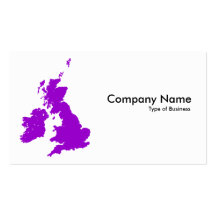 Îles britanniques - pourpre cartes de visite professionnelles