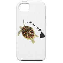 Îles d'Hawaï et tortue d'Hawaï Coque iPhone 5