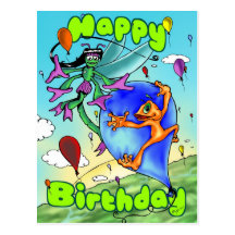 Illow et - carte postale de joyeux anniversaire