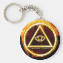 Illuminati sur le feu porte-clefs