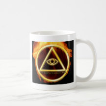 Illuminati sur le feu tasse