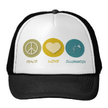 Illumination d'amour de paix casquette