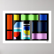 ILLUSION #02/P DE COULEUR POSTERS