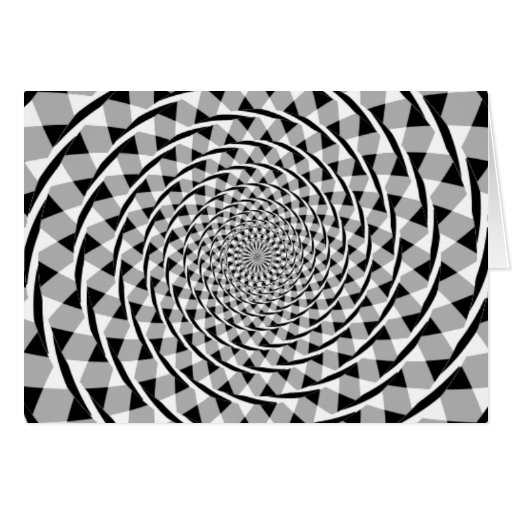 Illusion en spirale de Fraser Carte De Vœux