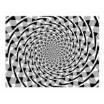 Illusion en spirale de Fraser Cartes Postales