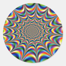 ILLUSION OPTIQUE AUTOCOLLANT ROND