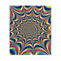 ILLUSION OPTIQUE CARTE POSTALE