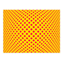Illusion optique de point cartes postales