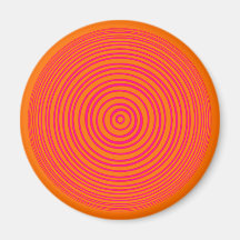 Illusion optique orange rose d'Oddisphere Aimants