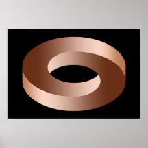 Illusion tordue d'anneau posters