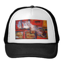 Illustration abstraite moderne casquette de camionneur